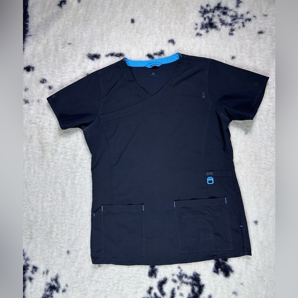 Carhartt Women's Black Scrub Top Size Medium